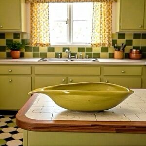 Russel Wright American Modern Steubenville Gravy Boat Sauce Boat Chartreuse